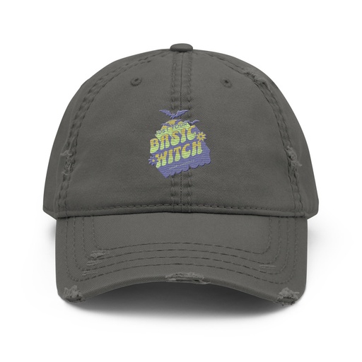 [ID: 396-G146] Basic Witch - Halloween Distressed Dad Hat