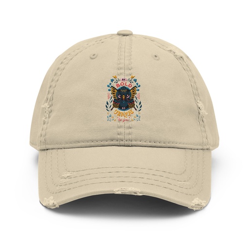 [ID: 396-G154] Be Bold Be Unique Distressed Dad Hat