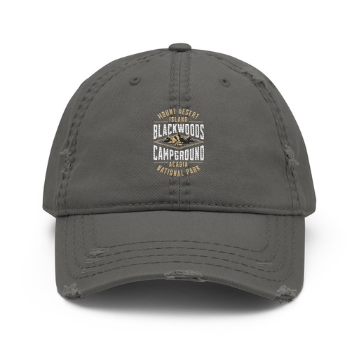 [ID: 396-G233] Blackwoods Campground - Mountain Adventure Distressed Dad Hat