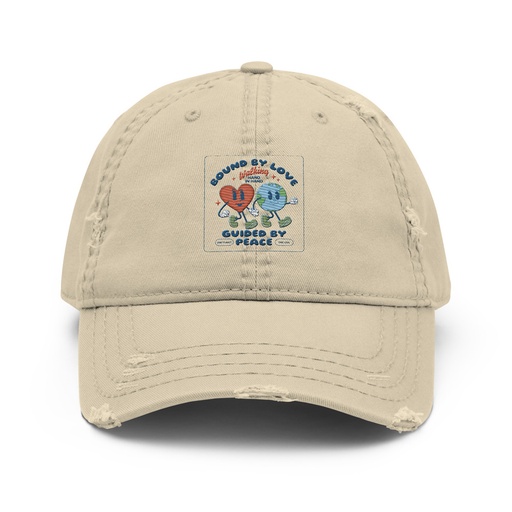 [ID: 396-G272] BOUND BY LOVE Distressed Dad Hat
