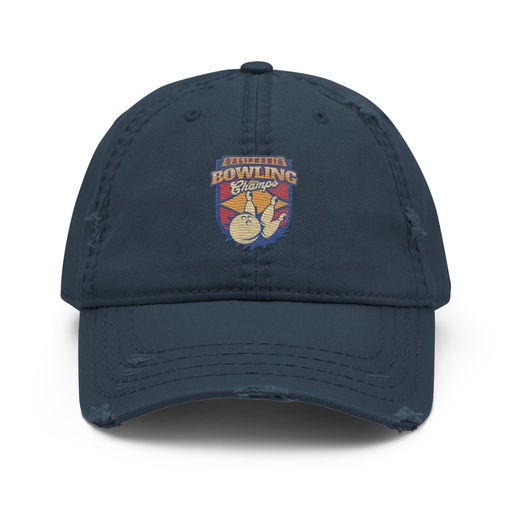 [ID: 396-G275] Bowling Championship - Retro Athlectic Sports Distressed Dad Hat