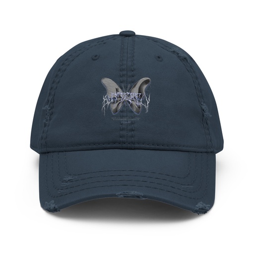 [ID: 396-G302] Butterfly Distressed Dad Hat