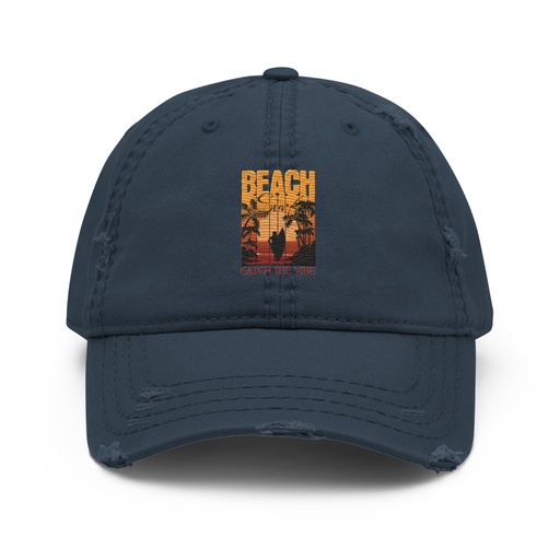 [ID: 396-G342] Catch the Vibe Distressed Dad Hat