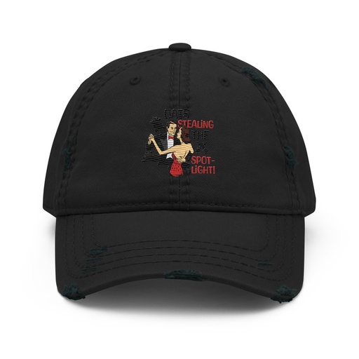 [ID: 396-G348] Cats Stealing the Spotlight Distressed Dad Hat