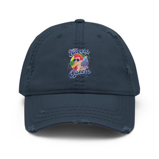 [ID: 396-G362] Cheers to the Queers Distressed Dad Hat