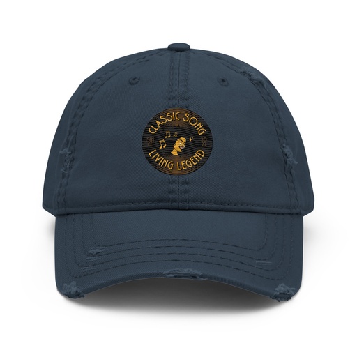 [ID: 396-G385] Classic Song - Music Record Distressed Dad Hat