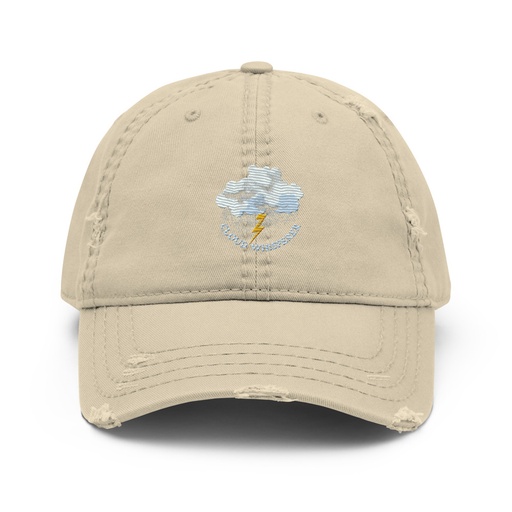 [ID: 396-G387] Cloud Whisperer - Rainy Weather Distressed Dad Hat