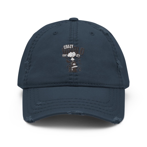 [ID: 396-G430] Crazy World Distressed Dad Hat