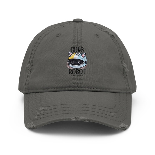 [ID: 396-G451] Cute Cat - AI Distressed Dad Hat