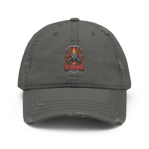 [ID: 396-G488] Demonic Distressed Dad Hat