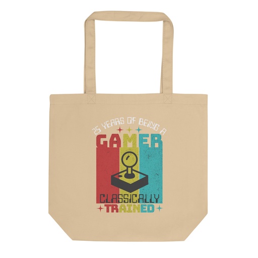 [ID: 367-G5] 25 Years of Being A Gamer Eco Tote Bag