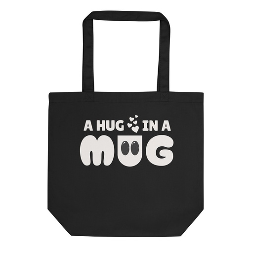 [ID: 367-G17] A Hug in a Mug - Funny Cartoon Eco Tote Bag