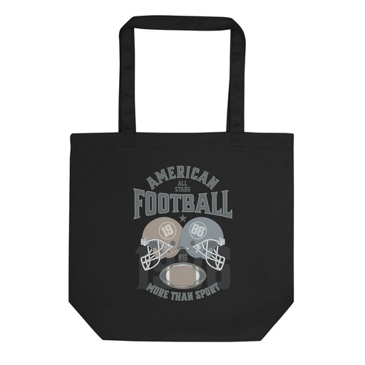 [ID: 367-G64] American All Star Football - Sports Helmet Eco Tote Bag
