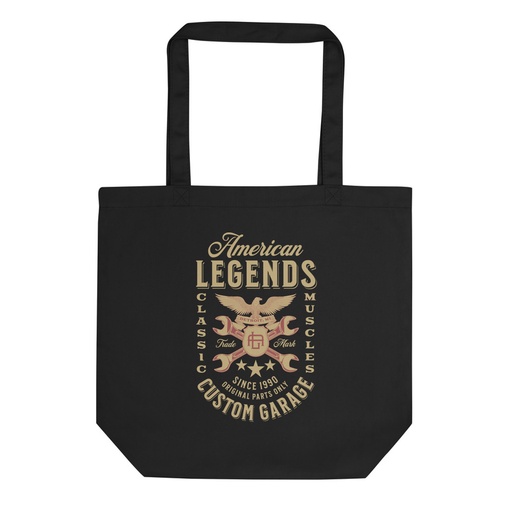 [ID: 367-G75] American Legends Garage - Eagle Eco Tote Bag