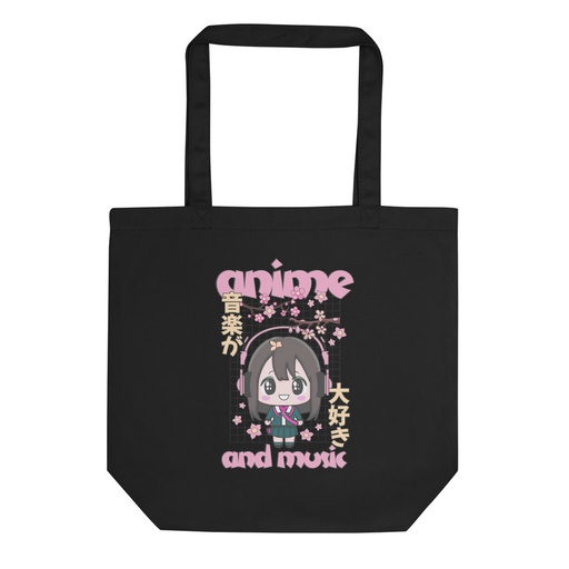 [ID: 367-G86] Anime and Music Eco Tote Bag