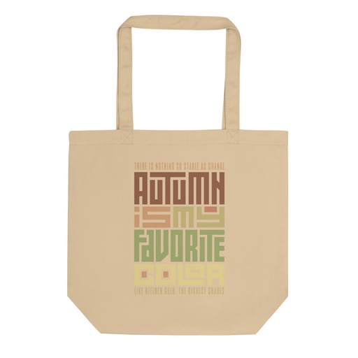 [ID: 367-G116] Autumn is my Favorite Color - Lettering Eco Tote Bag