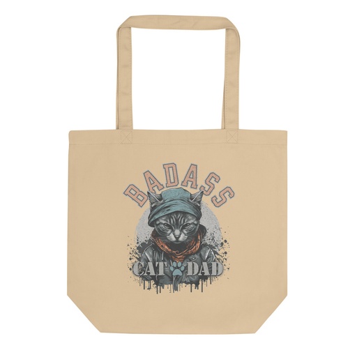 [ID: 367-G129] BADASS CAT DAT Eco Tote Bag