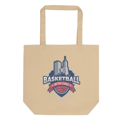 [ID: 367-G149] Basketball Sports Logo Eco Tote Bag