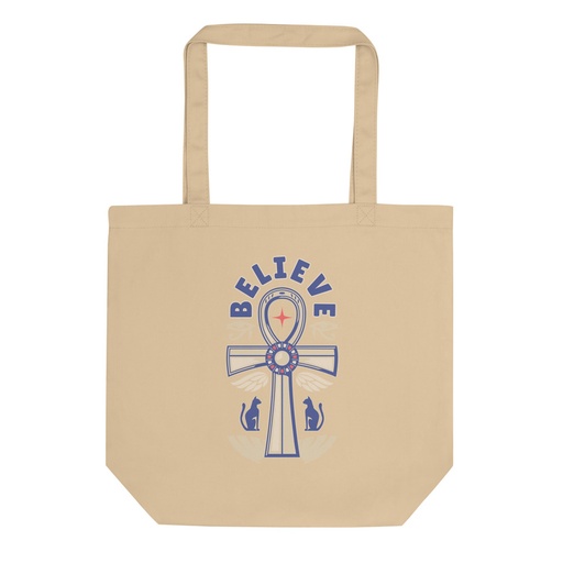 [ID: 367-G178] Believe  - Faith Symbol Eco Tote Bag