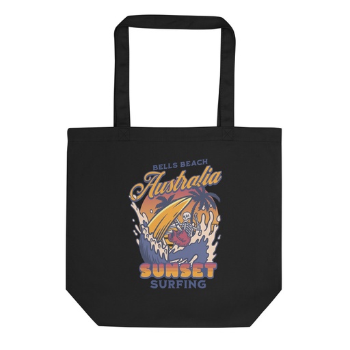 [ID: 367-G180] Bells Beach Australia Sunset Surfing Eco Tote Bag