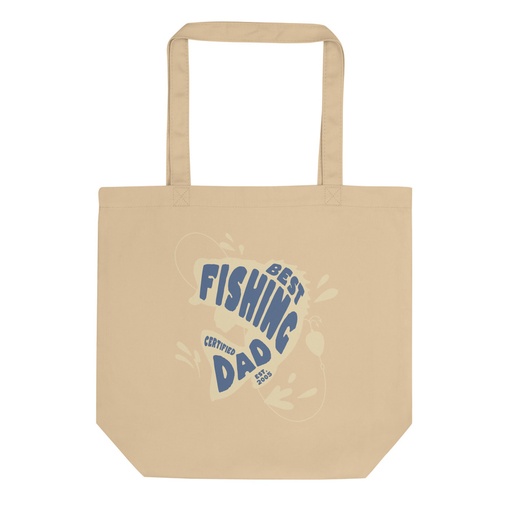 [ID: 367-G187] Best Fishing Dad - Typography Eco Tote Bag