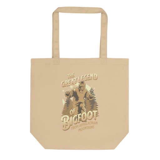 [ID: 367-G206] Bigfoot Legend  - Appalachian Forest Eco Tote Bag