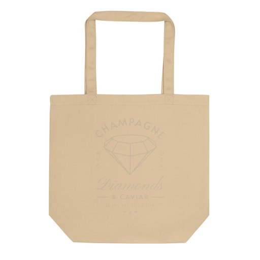[ID: 367-G215] Black Diamonds - Elegant Eco Tote Bag