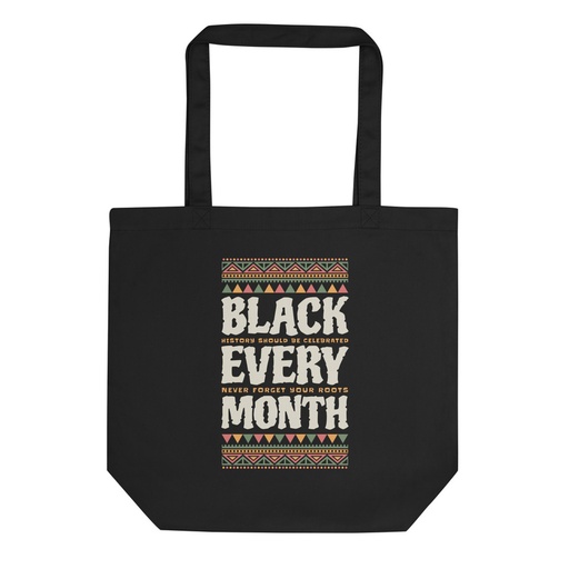 [ID: 367-G216] Black Every Month - African American History Eco Tote Bag