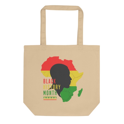 [ID: 367-G221] Black History Month - African Continent Eco Tote Bag