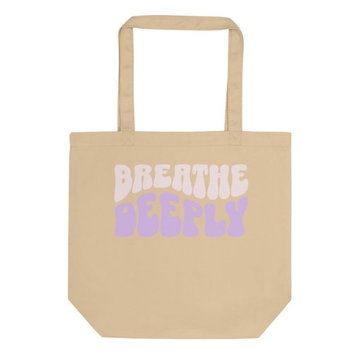 [ID: 367-G283] Breathe Deeply Eco Tote Bag