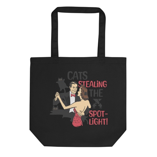 [ID: 367-G348] Cats Stealing the Spotlight Eco Tote Bag