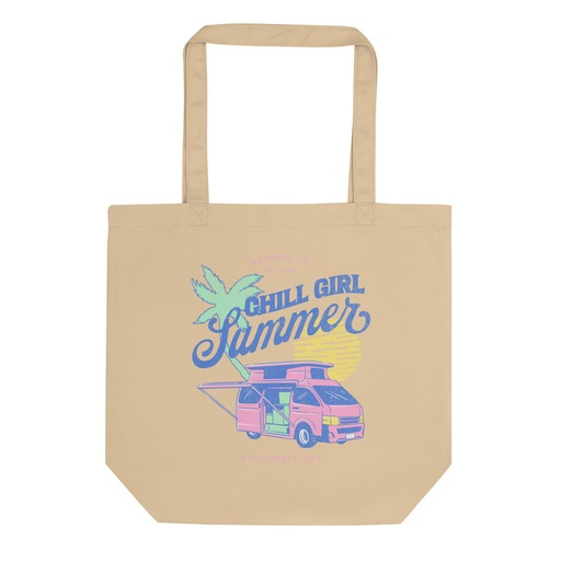[ID: 367-G366] Chill Girl Summer Eco Tote Bag