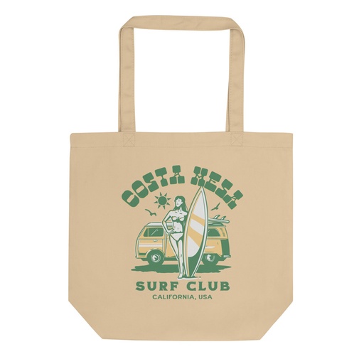 [ID: 367-G425] Costa Mesa Surf Club - Campervan Eco Tote Bag