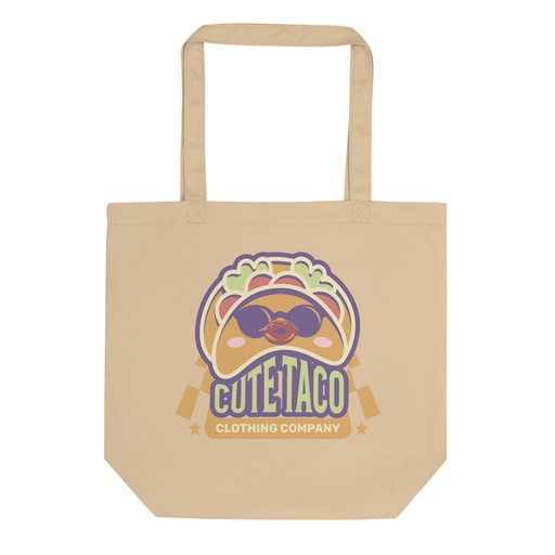 [ID: 367-G454] Cute Taco - Colorful Mexican Tortilla Eco Tote Bag