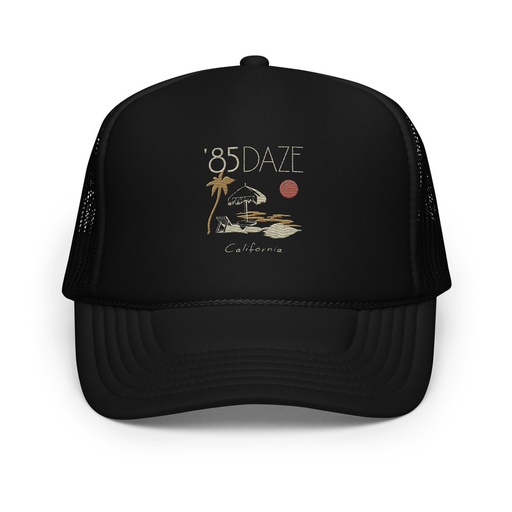 [ID: 627-G1] '85 Daze California Foam Trucker Hat