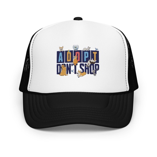 [ID: 627-G23] Adopt a Pet - Cute Animal Foam Trucker Hat