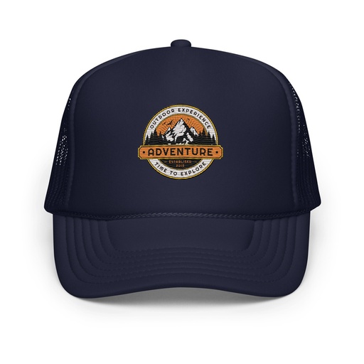 [ID: 627-G26] Adventure - Outdoor Mountain Foam Trucker Hat