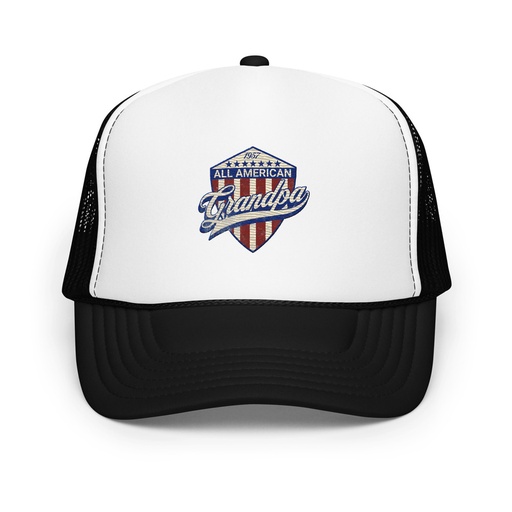 [ID: 627-G41] all american grandpa Foam Trucker Hat