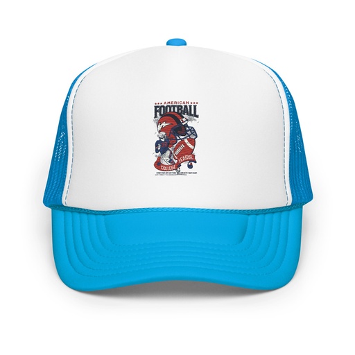 [ID: 627-G68] American Football - Athletic College League Foam Trucker Hat