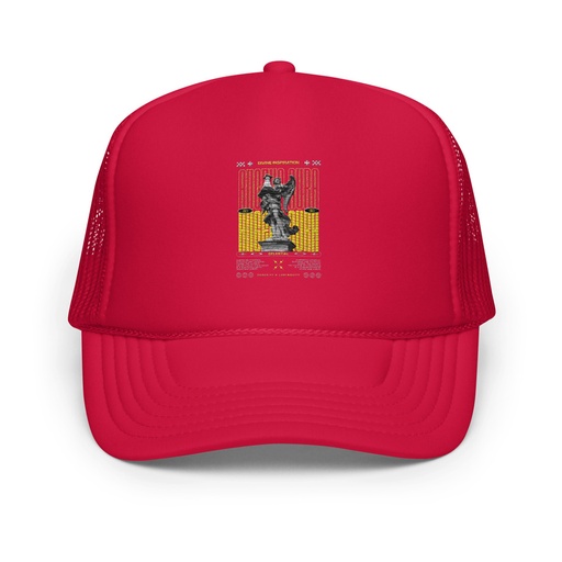 [ID: 627-G82] Angelic Aura Streetwear Foam Trucker Hat