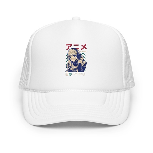 [ID: 627-G89] Anime Girl Foam Trucker Hat