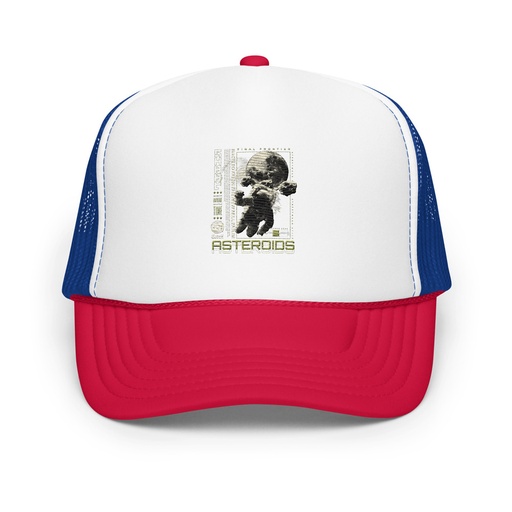 [ID: 627-G106] Asteroids Foam Trucker Hat