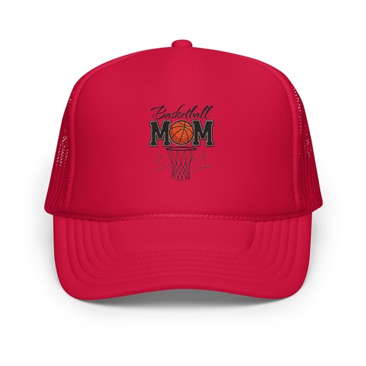 [ID: 627-G148] Basketball Mom - Mother's Day Foam Trucker Hat