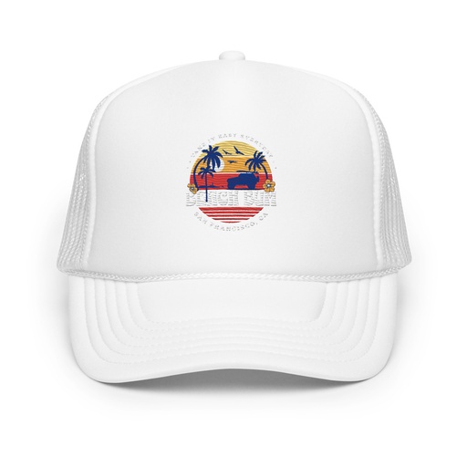 [ID: 627-G164] Beach Bum - Sunset Surfing Foam Trucker Hat