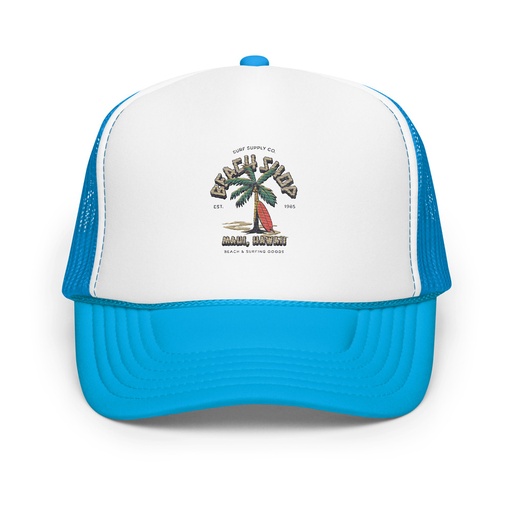 [ID: 627-G169] Beach Shop Foam Trucker Hat