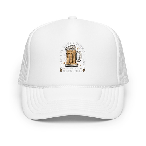 [ID: 627-G176] Beer Time - Father's Day Foam Trucker Hat