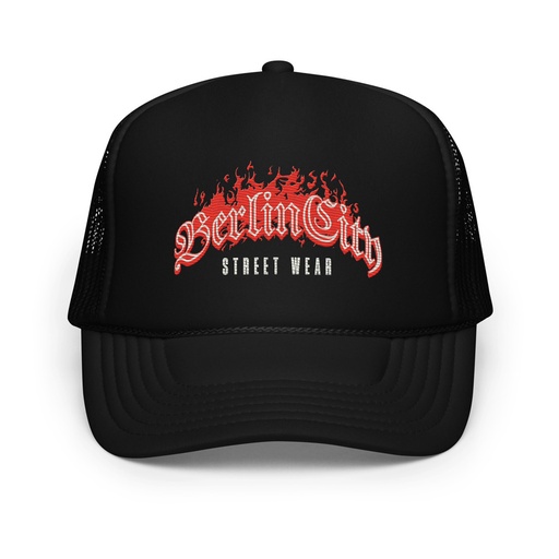 [ID: 627-G183] Berlin City Streetwear - Fire Foam Trucker Hat