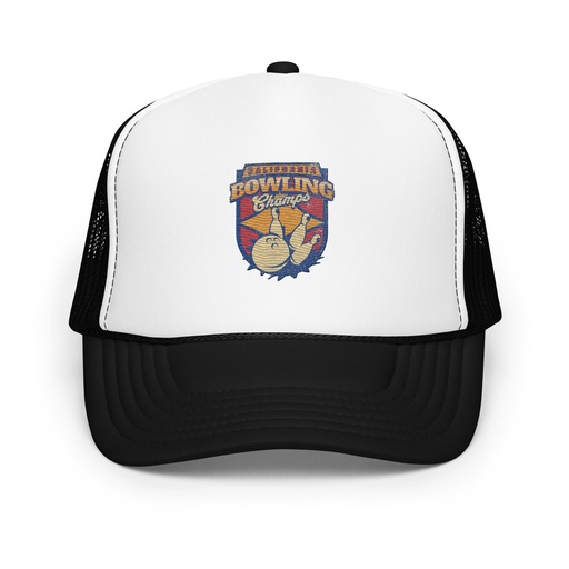[ID: 627-G275] Bowling Championship - Retro Athlectic Sports Foam Trucker Hat