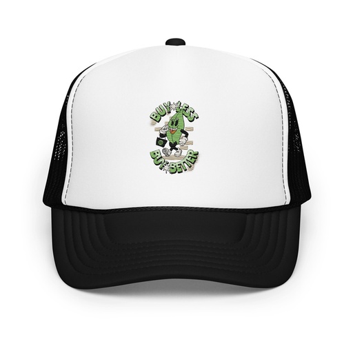 [ID: 627-G303] Buy Less- Buy Better Foam Trucker Hat