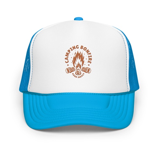 [ID: 627-G324] Camping Bonfire - Firewood Foam Trucker Hat